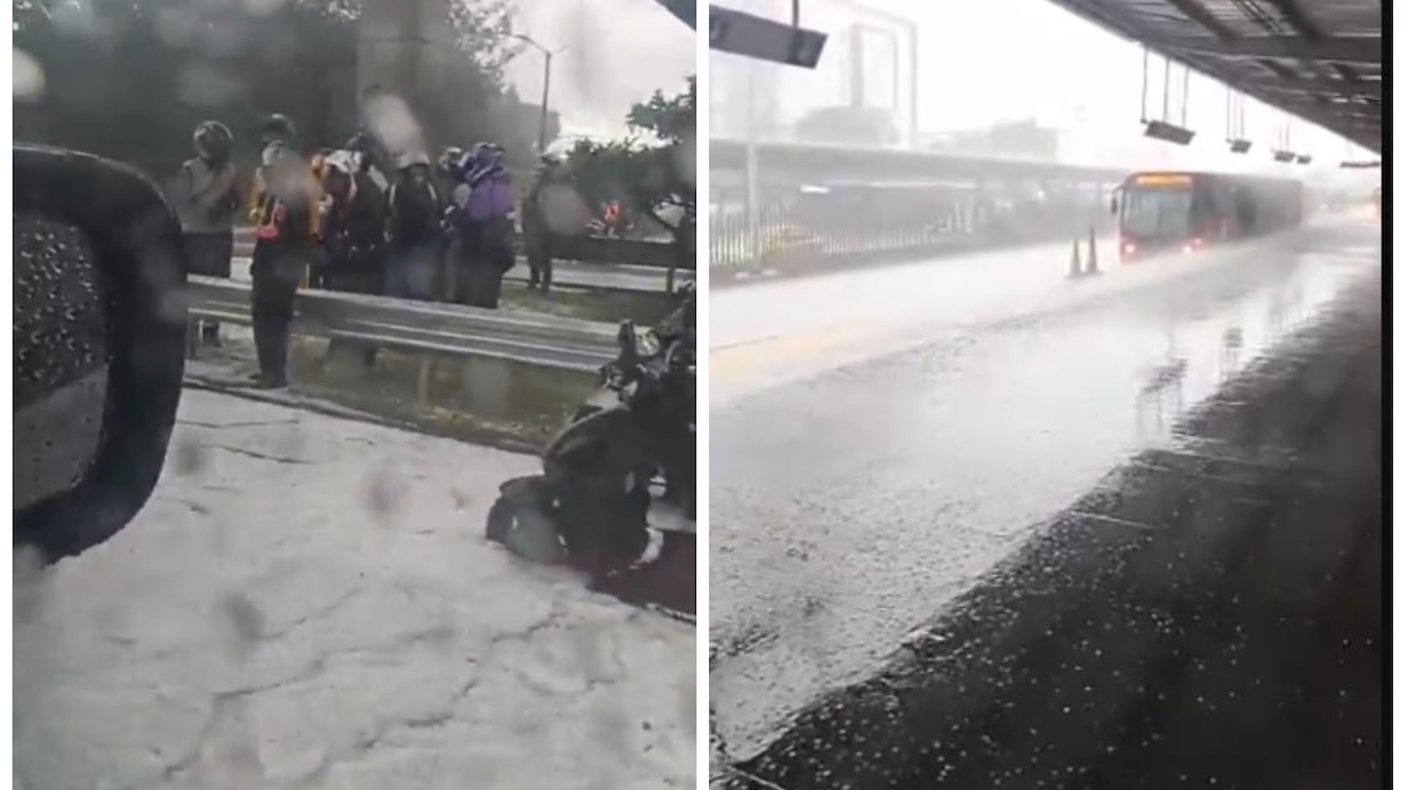 Granizada en Bogotá.