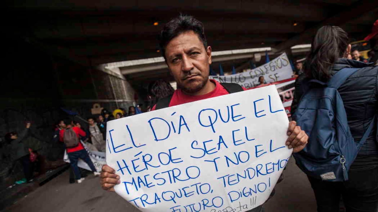 Pese a las quejas de Fecode, nueve de los 24 puntos del acuerdo ya se cumplieron. Foto: archivo SEMANA.