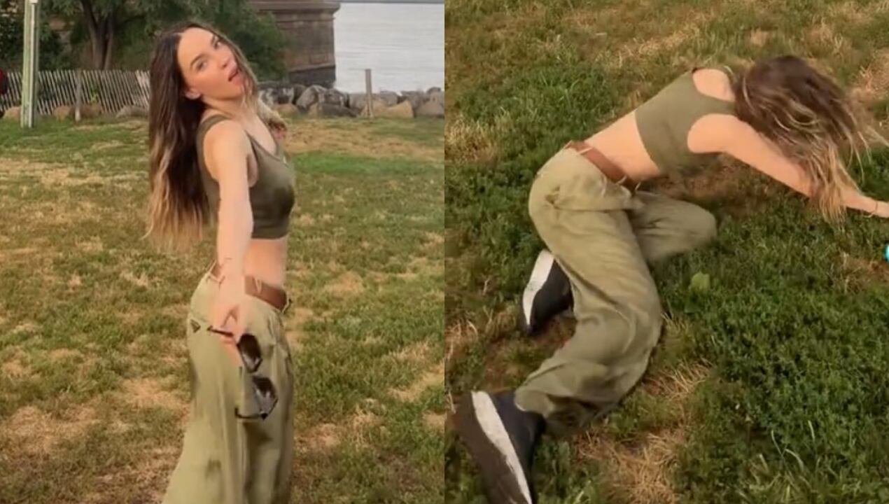 Belinda sufre caída en Nueva York