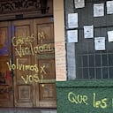 Estudiantes protestaron frente al colegio CEFA en Medellín