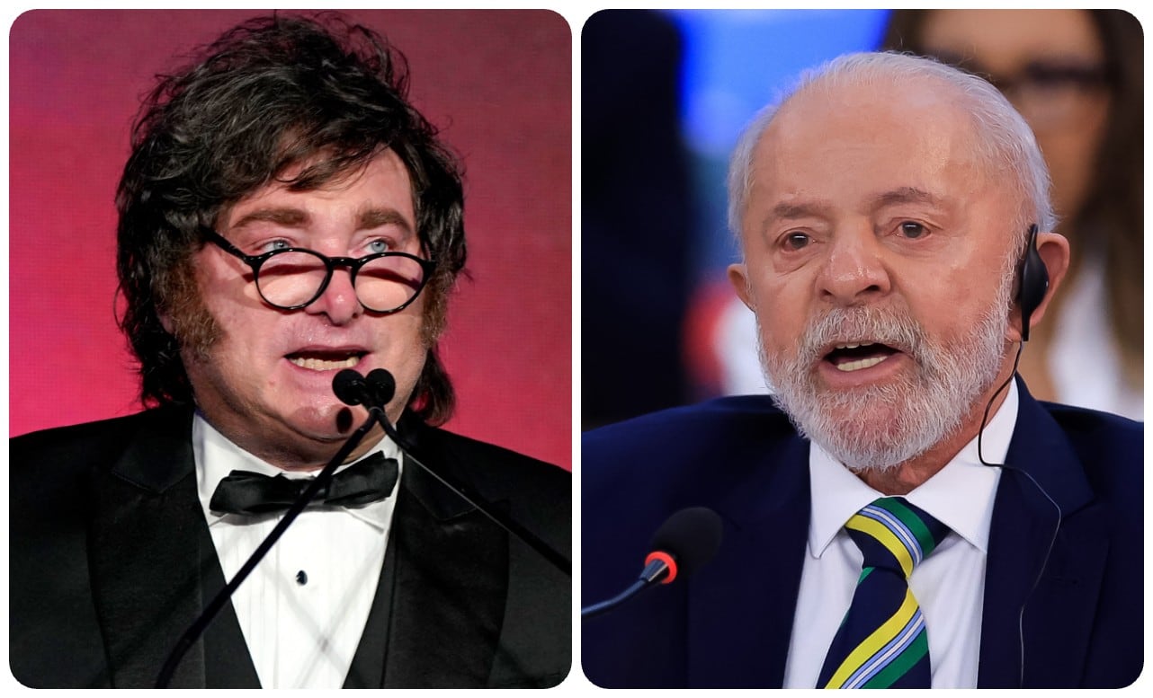 Javier Milei y Lula Da Silva