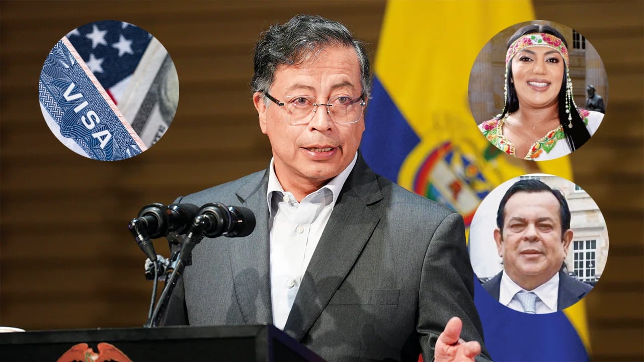 Gustavo Petro, Martha Peralta y Euclides Torres.