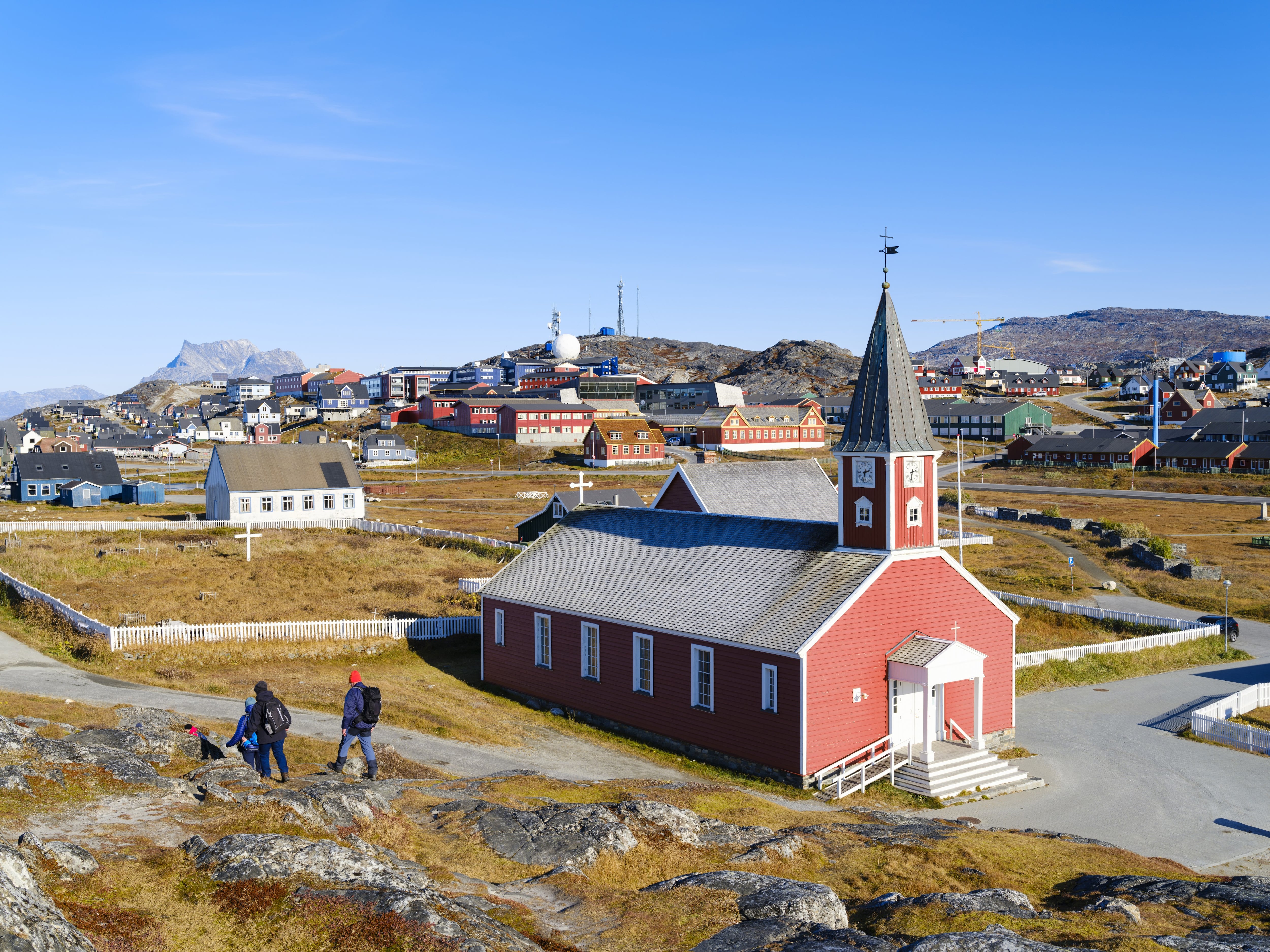 Nuuk, la capital de Groenlandia a finales de otoño. América, América del Norte, Groenlandia, territorio danés. (Foto de: Martin Zwick/REDA&CO/Universal Images Group vía Getty Images)