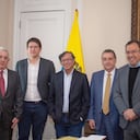 El expresidente Álvaro Uribe estuvo acompañado de varios integrantes del Centro Democrático.