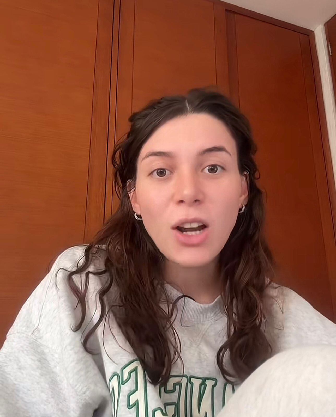 La mujer confesó que madrugar es de las cosas más difíciles para ella