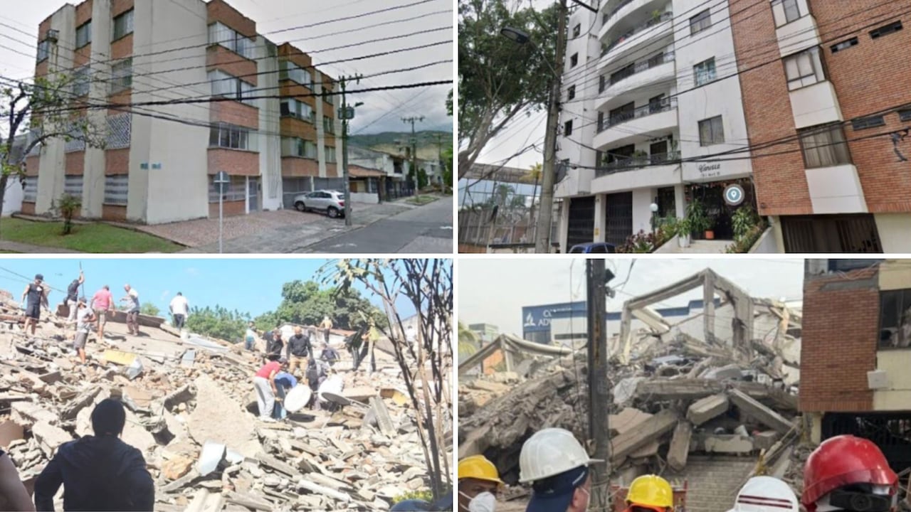 La ciudad de Cali antes y después del terremoto.