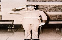 Foto de su ingreso oficial a las Fuerza Militares venezolanas