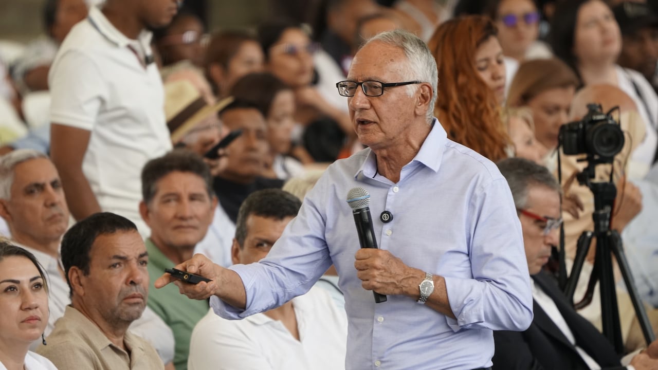 Guillermo Alfonso Jaramillo ministro de salud en el gran foro nacional, salud en las regiones. Cali 26 de septiembre de 2024. Foto Jorge Orozco / El País