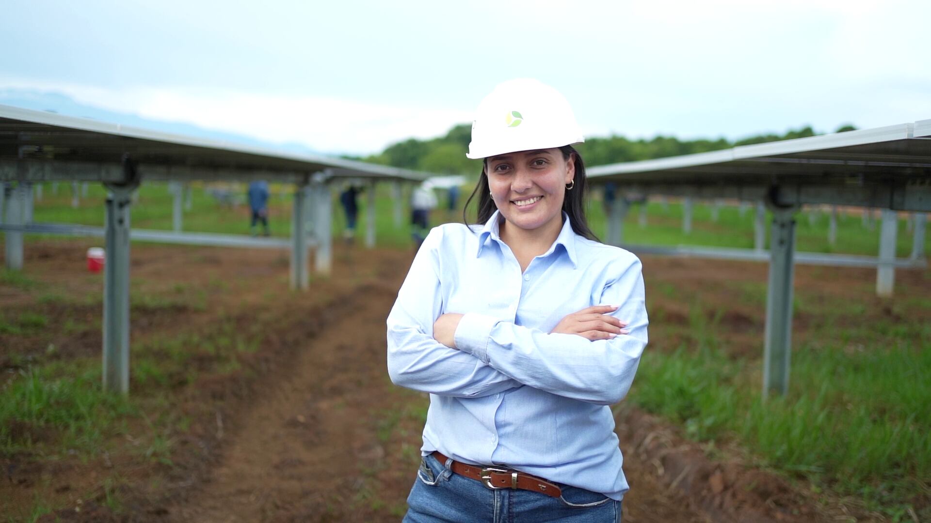 Paula Velazco, ingeniera de proyectos del parque solar Versalles.