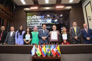 El presidente del Congreso, Roy Barreras, estuvo reunido con los presidentes de los parlamentos de América Latina.