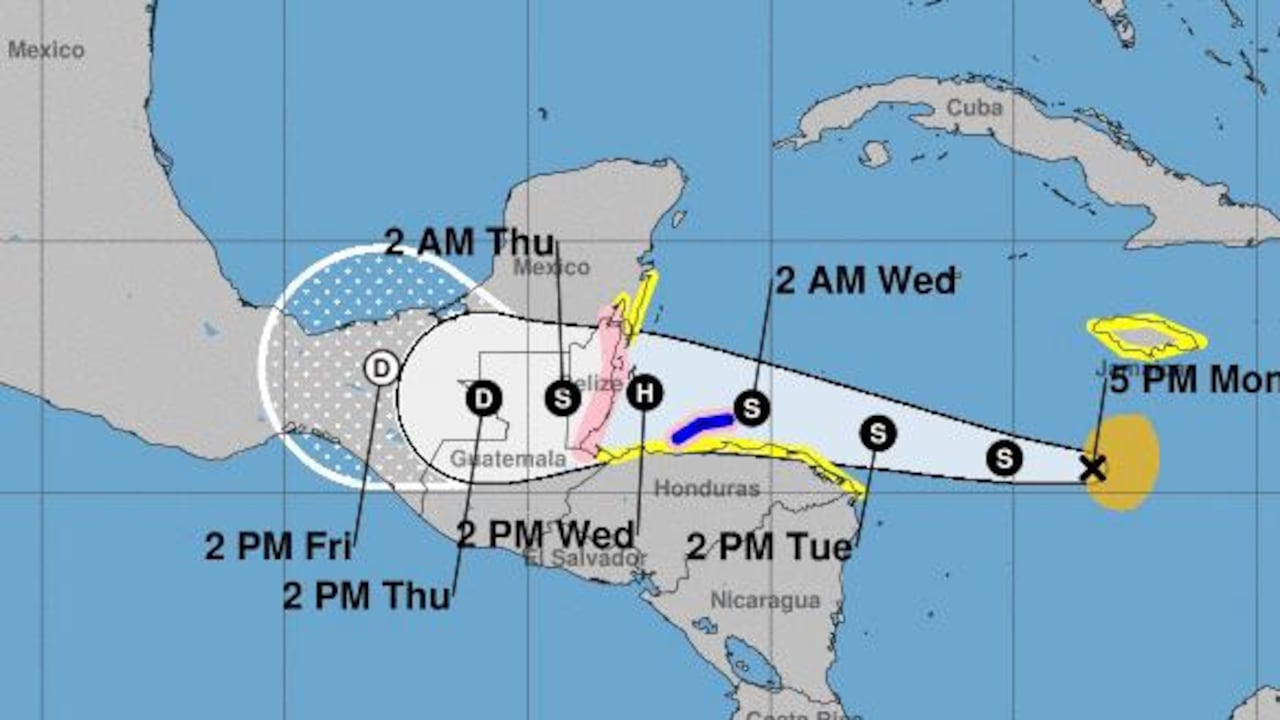 Tormenta Lisa se ubica al sur de Jamaica.