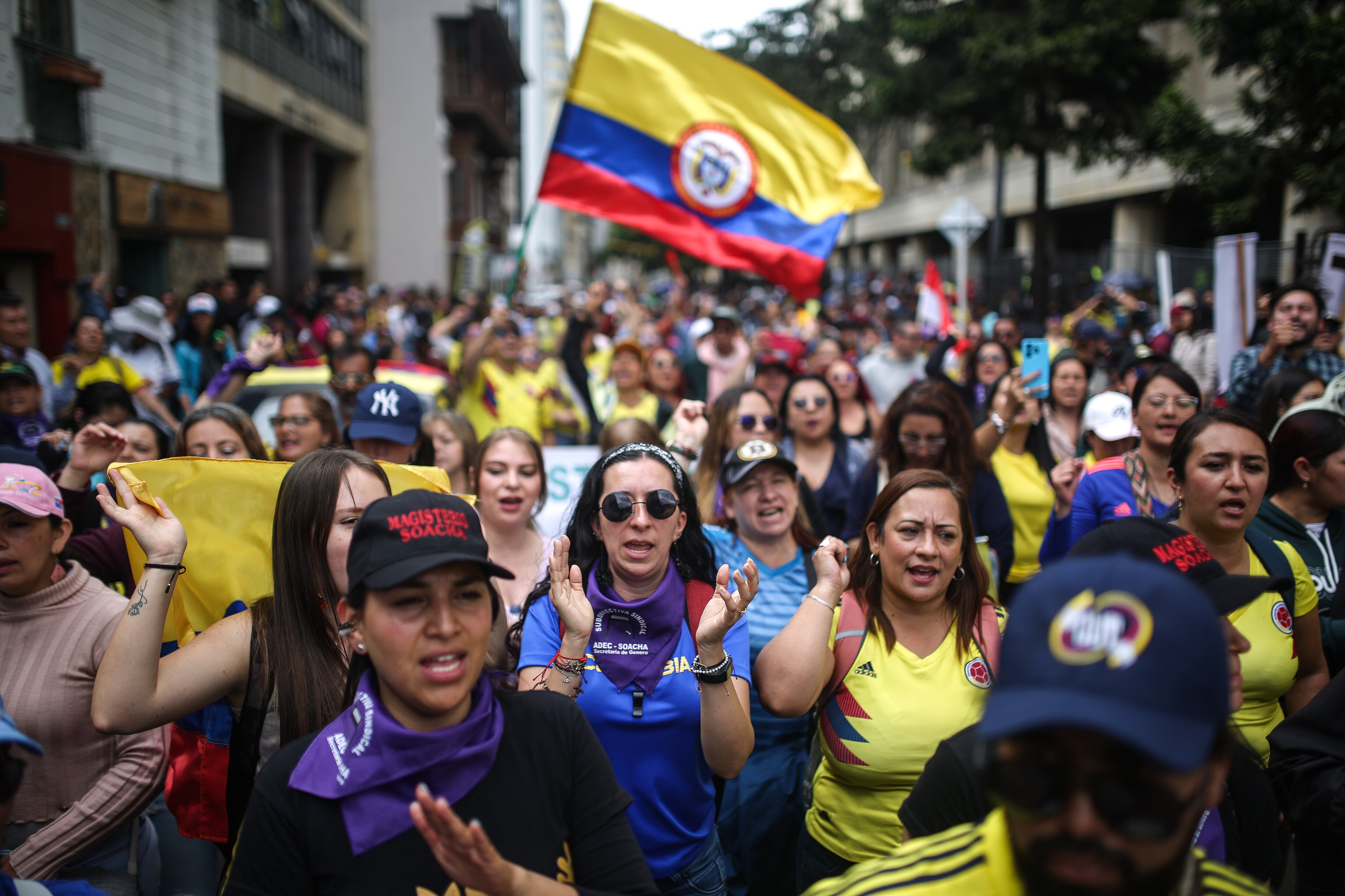 Protestas de Fecode en Bogotá