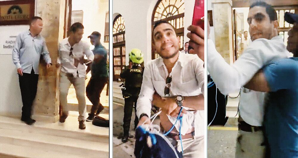  Los videos muestran a Flórez totalmente exaltado, lanzando todo tipo de improperios. “Son cosas que nos pasan a todos”, dijo. 