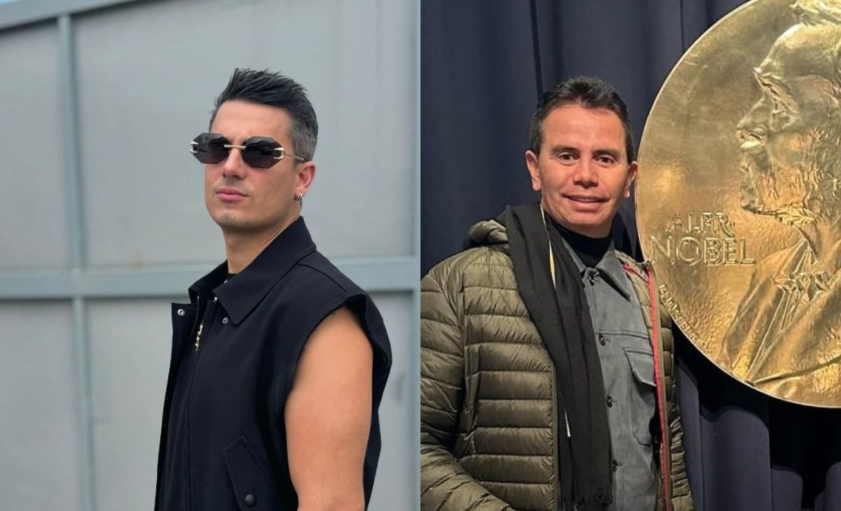 Pipe Bueno y Jhonny Rivera cantaron juntos en Transmilenio.