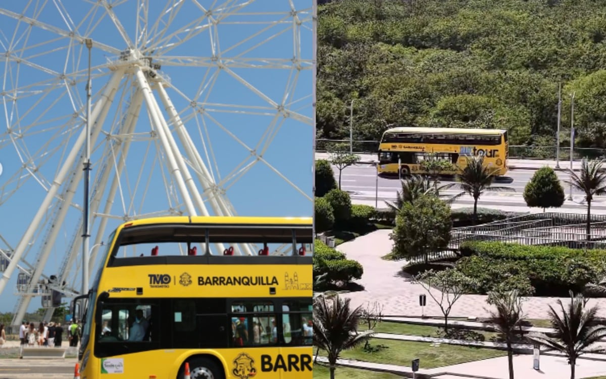 Bus turístico de Barranquilla.