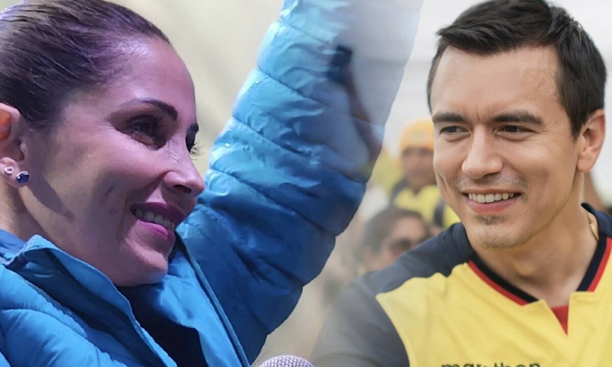 Luisa González y Daniel Noboa, disputan la segunda vuelta electoral.