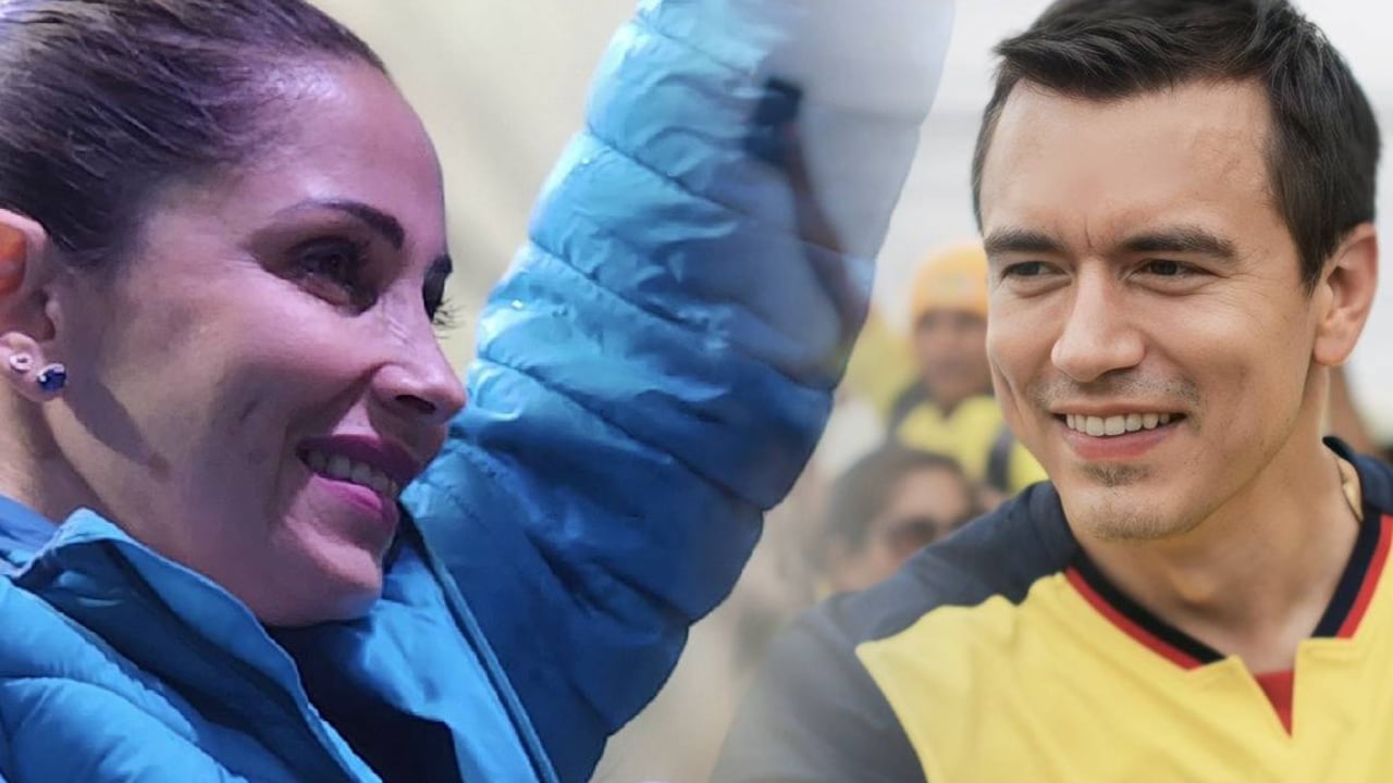 Luisa González y Daniel Noboa, disputan la segunda vuelta electoral.