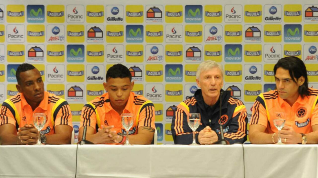 Pékerman anunció en rueda de prensa que Amaranto, Muriel y Falcao no están convocados al Mundial.