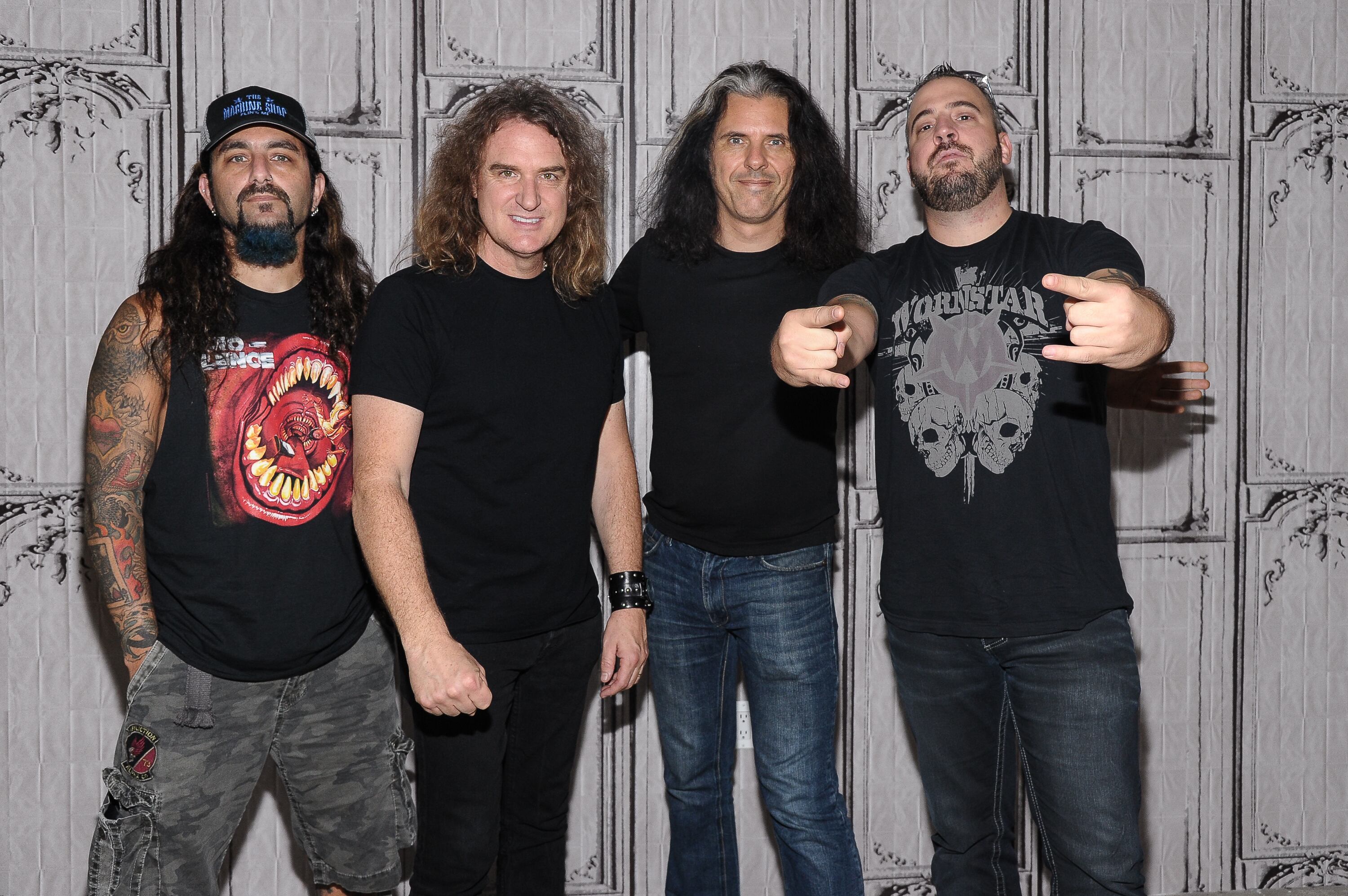 Mike Portnoy, David Ellefson, Alex Skolnick Foto: Rommel Demano/Getty Images.