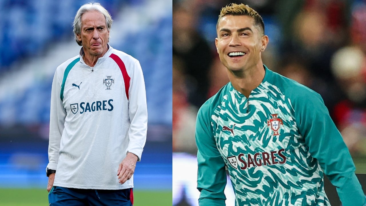 Jorge Jesús y Cristiano Ronaldo.