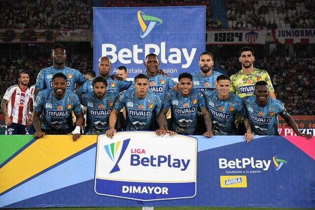 Parte de la nómina que integró el Deportivo Pereira en 2025.