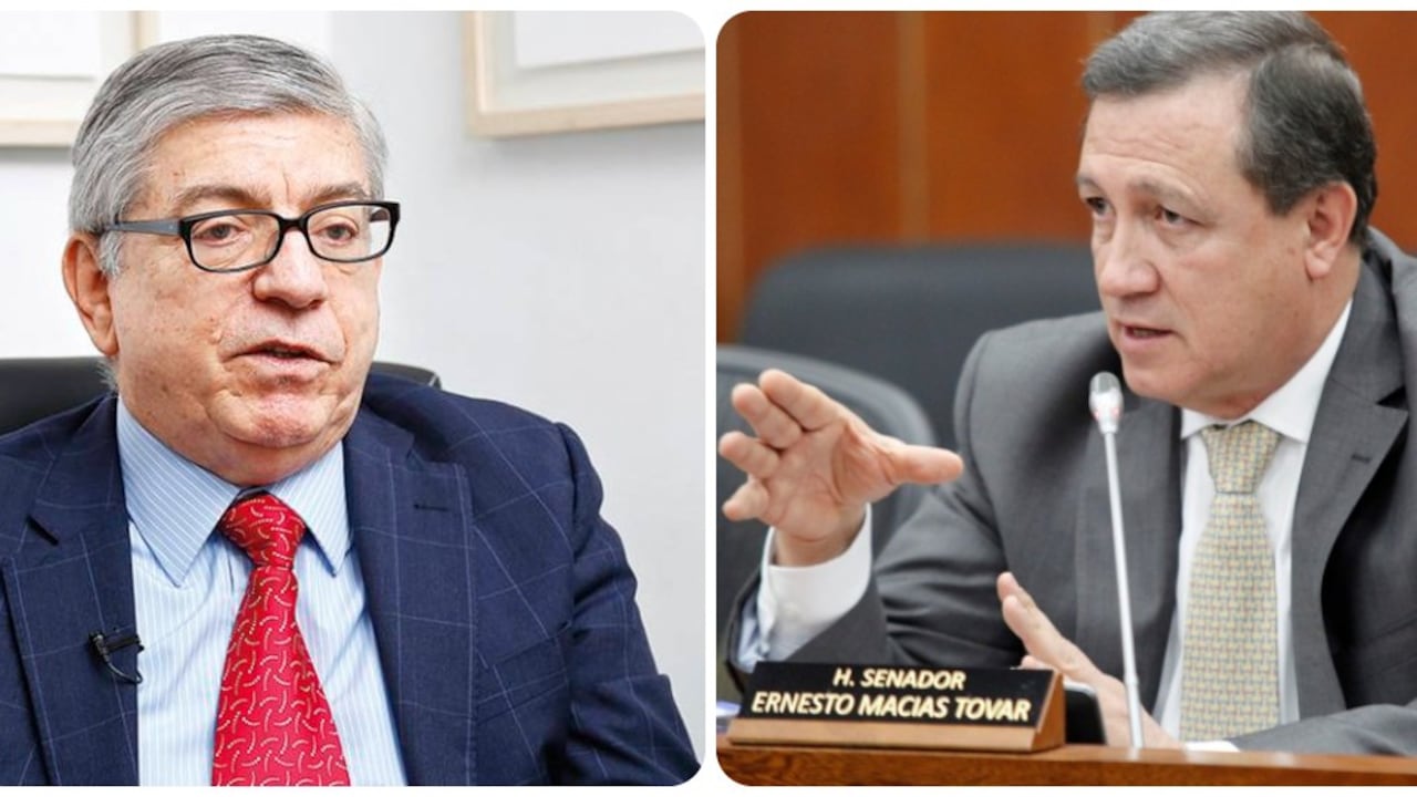 César Gaviria y Ernesto Macías