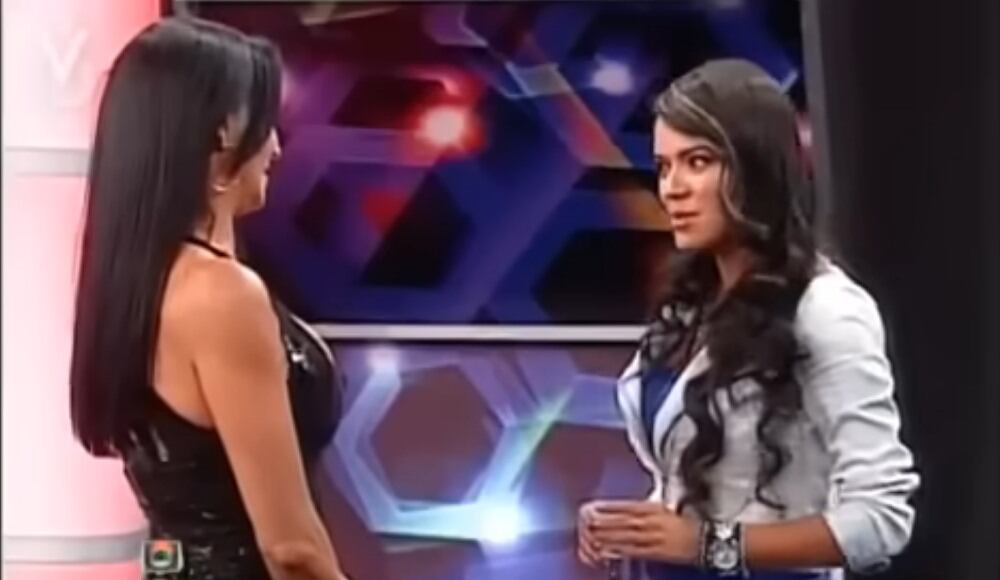 La cantante y la actriz se enfrentaron en el programa Qué locura.
