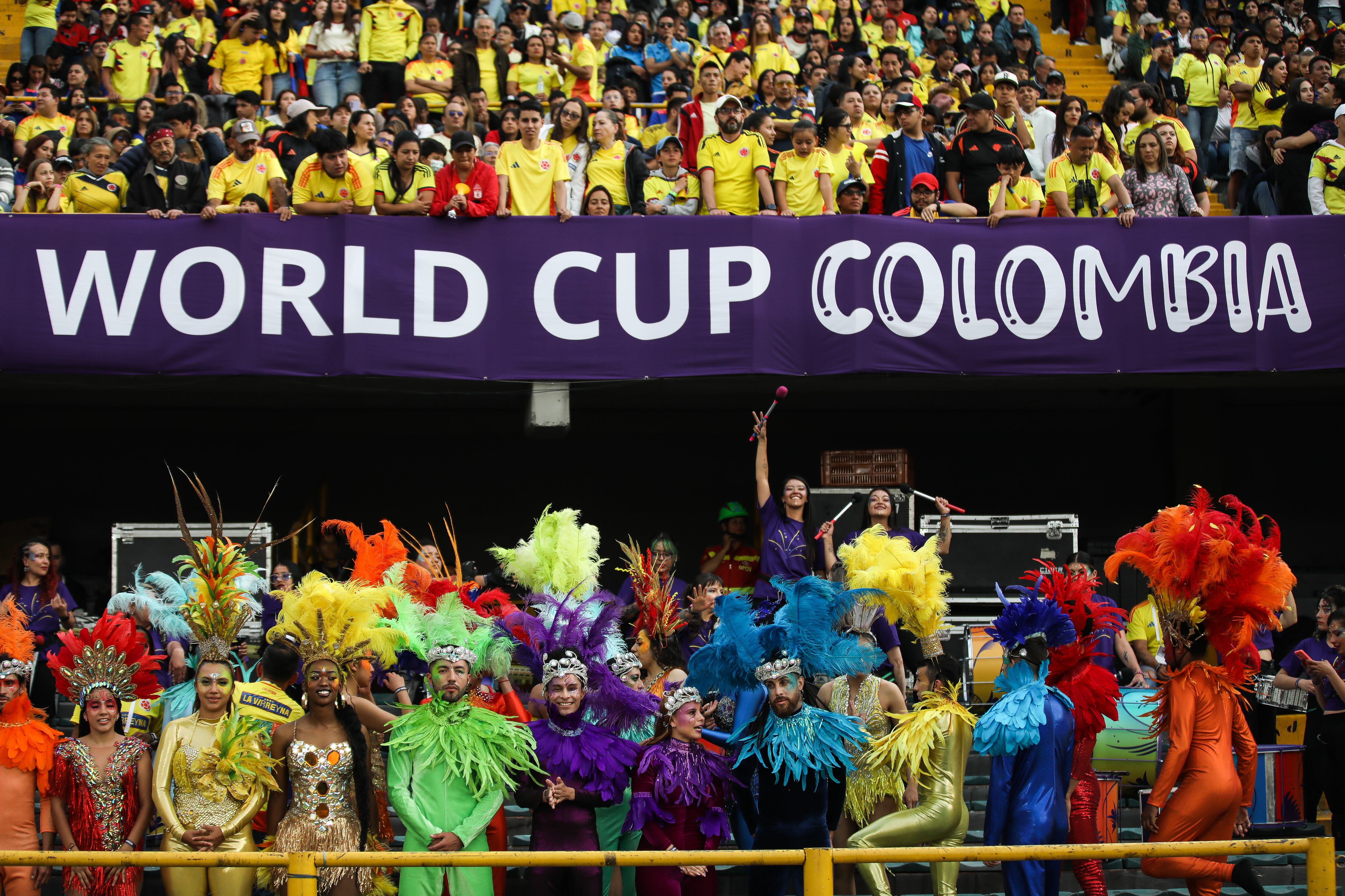 Estadio El Campín en el debut de Colombia en el Mundial Sub-20 Femenino