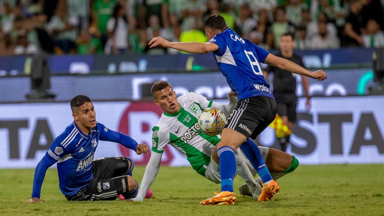 Atlético Nacional y Millonarios protagonizan otro partidazo por la Liga Betplay