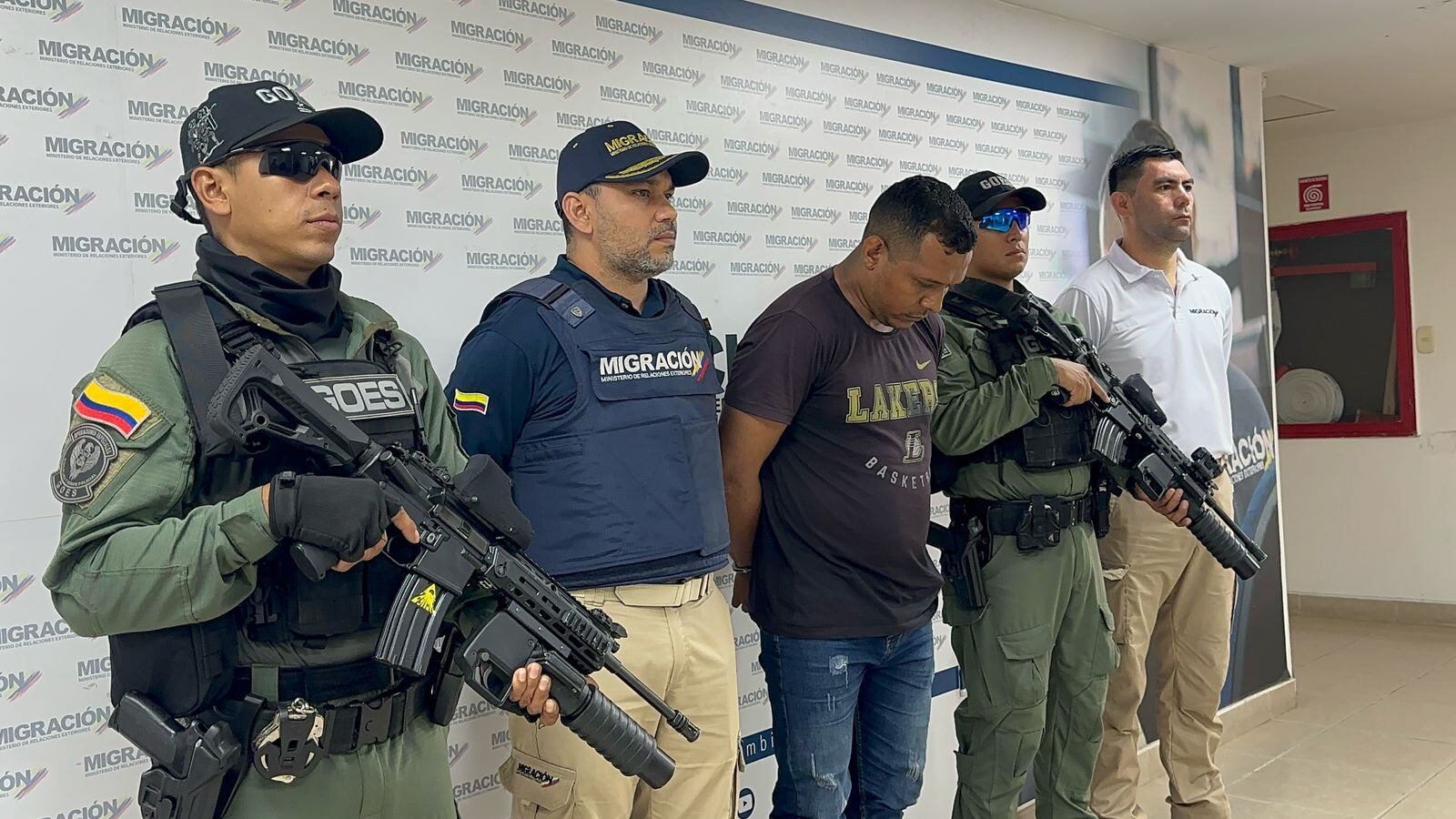 Alias El Negro, detenido en Bucaramanga.