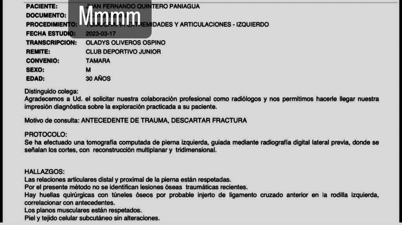 Diagnostico Juan Fernando Quintero