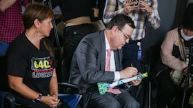 El magistrado Alejandro Ramelli, presidente de la JEP.
