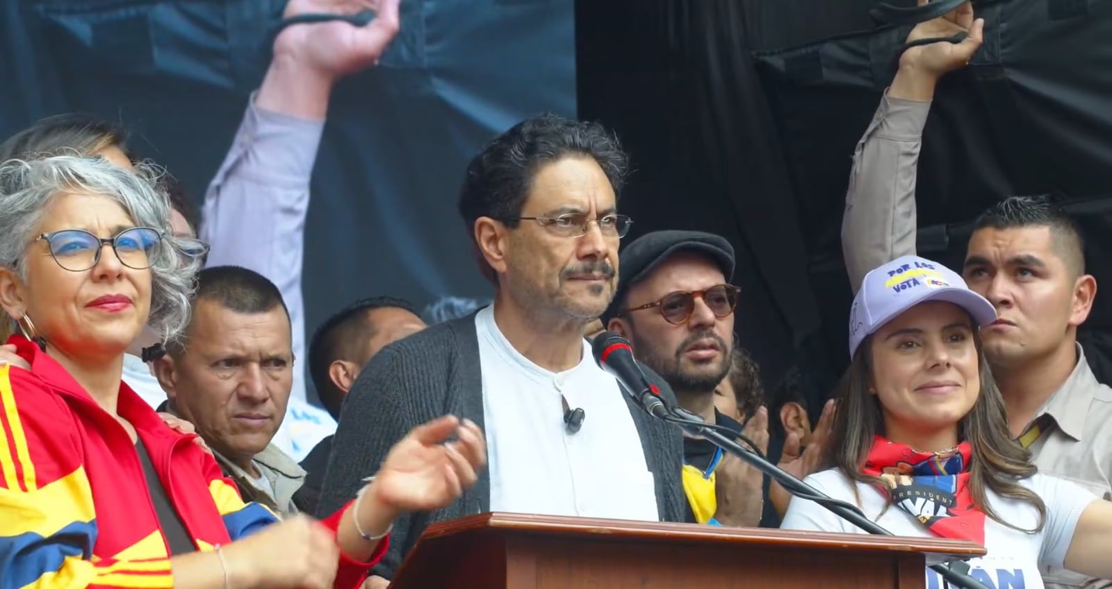 El candidato presidencial Iván Cepeda.