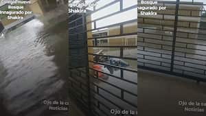 Colegio Nuevo Bosque inundado en Barranquilla