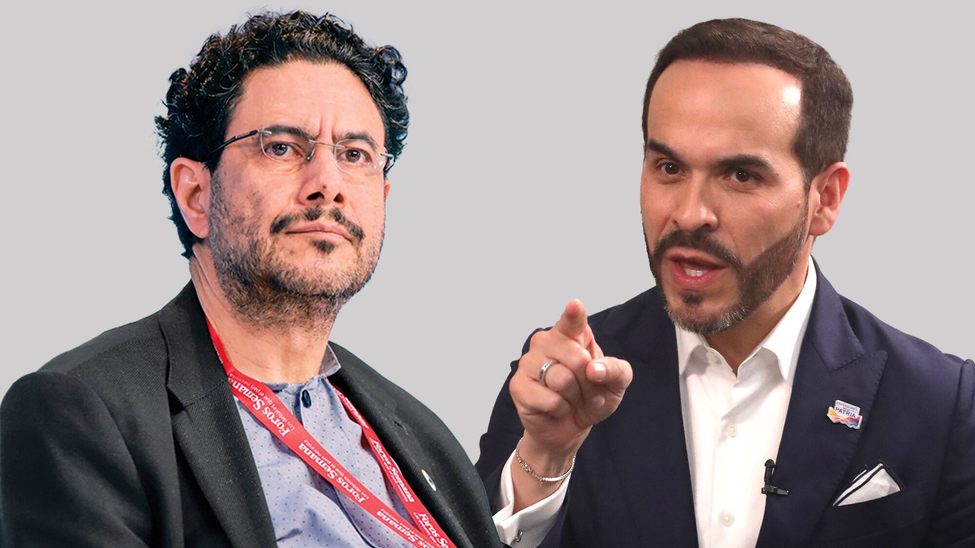 Iván Cepeda y Abelardo de la Espriella