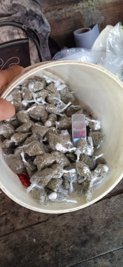 Marihuana incautada en el operativo