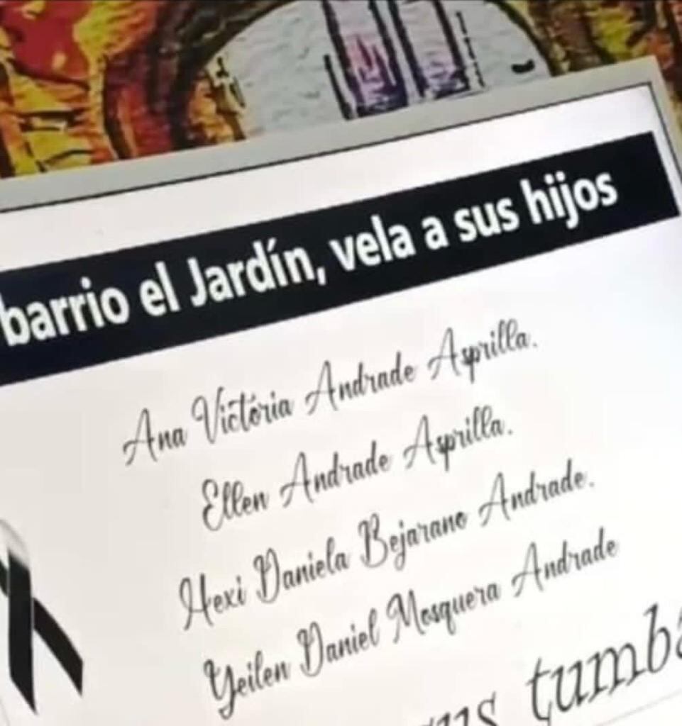 Familiares de las hermanas Andrade Asprilla están invitando a sus conocidos a la velación tras la tragedia en la vía Medellín-Chocó que les causó la muerte.