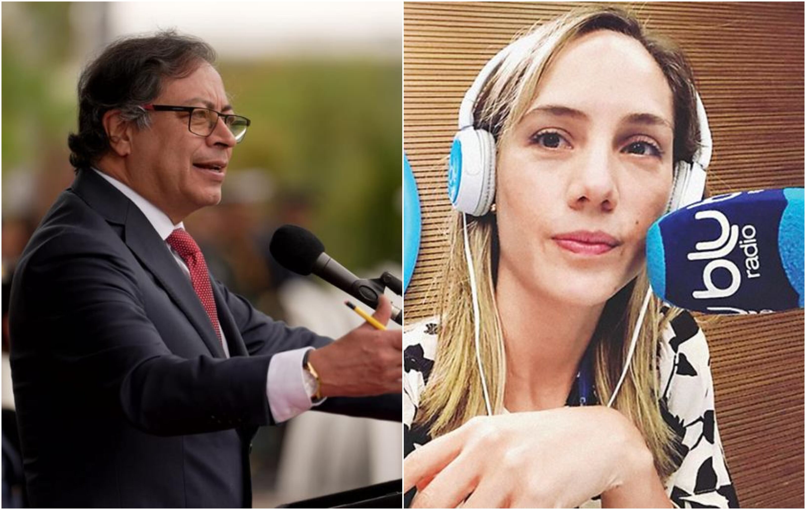 Presidente Gustavo Petro y Camila Zuluaga