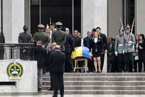 Exequias del coronel (r) Élmer Fernández, director de la cárcel La Modelo, asesinado a tiros en Bogotá