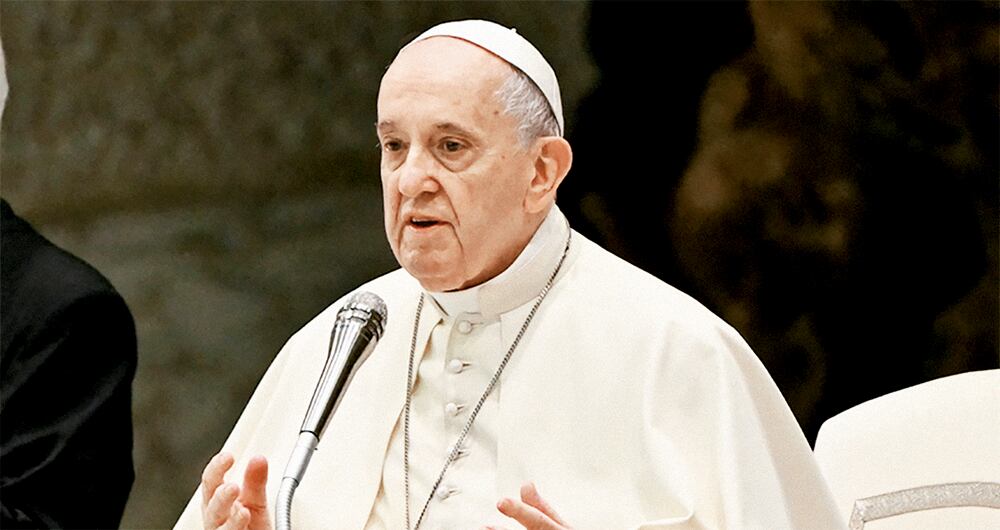 Según el Papa Francisco, jamás siquiera consideró renunciar a pesar de sus dificultades de salud. Foto: AFP