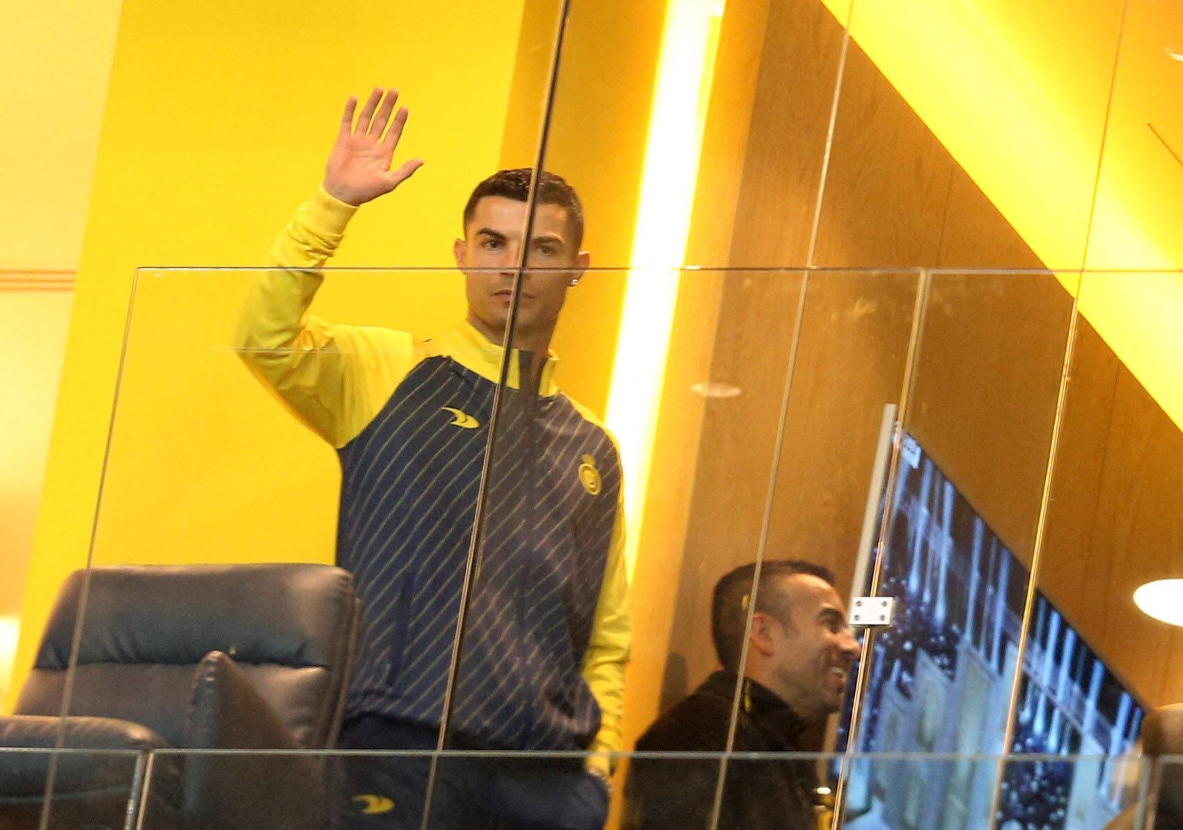 Soccer Football - Saudi Pro League - Al Nassr v Al Tai - Mrsool Park, Riyadh, Saudi Arabia - January 6, 2023 Al Nassr's Cristiano Ronaldo acknowledges the fans inside the stadium before the match REUTERS/Ahmed Yosri