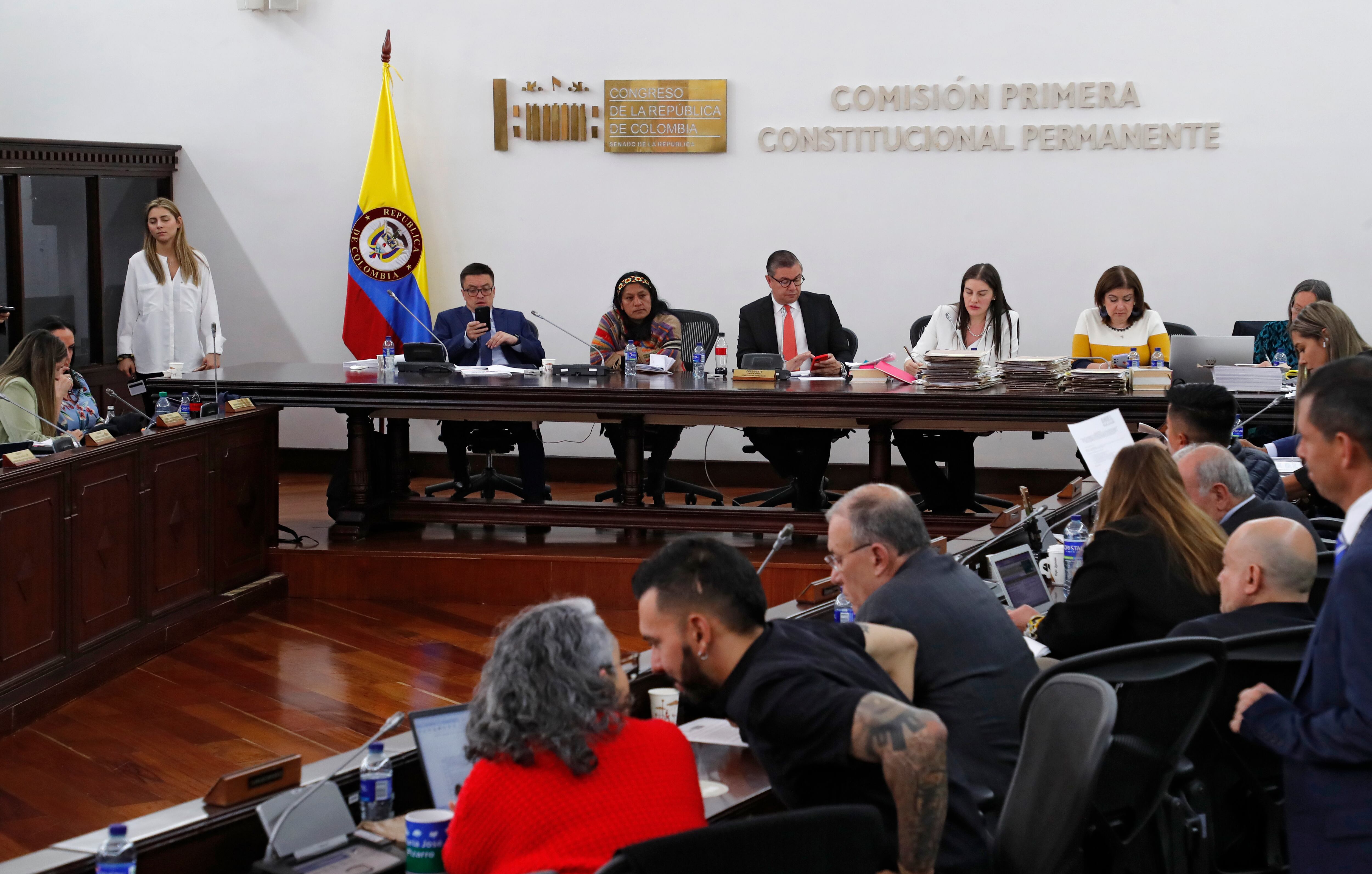 Comisión Primera del Senado aprobó  la reforma al Código Electoral con puntos como el voto electrónico mixto y la ampliación del horario de votación
Bogota abril 12 del 2023
Foto Guillermo Torres Reina / Semana