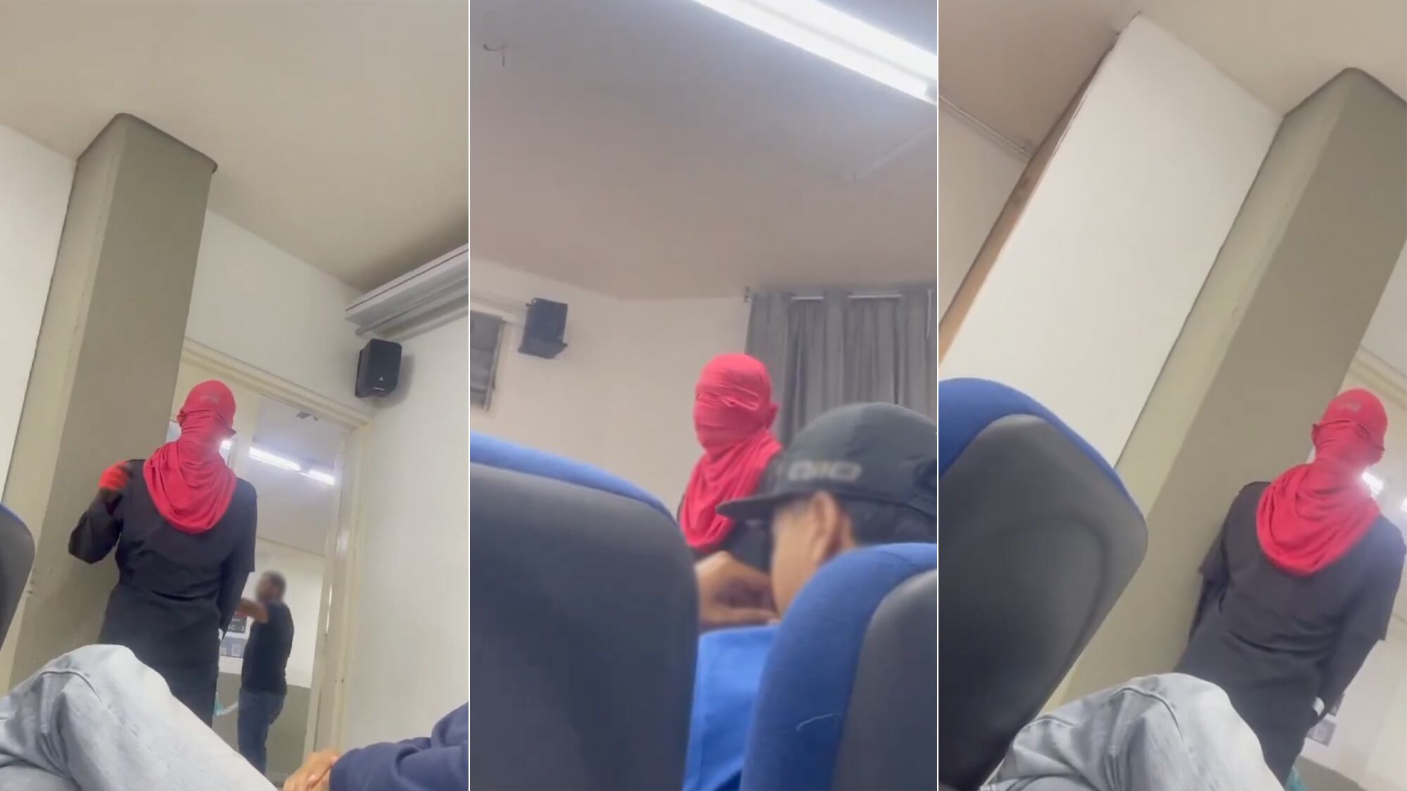 Encauchado en Univalle y ordenó evacuar las aulas.