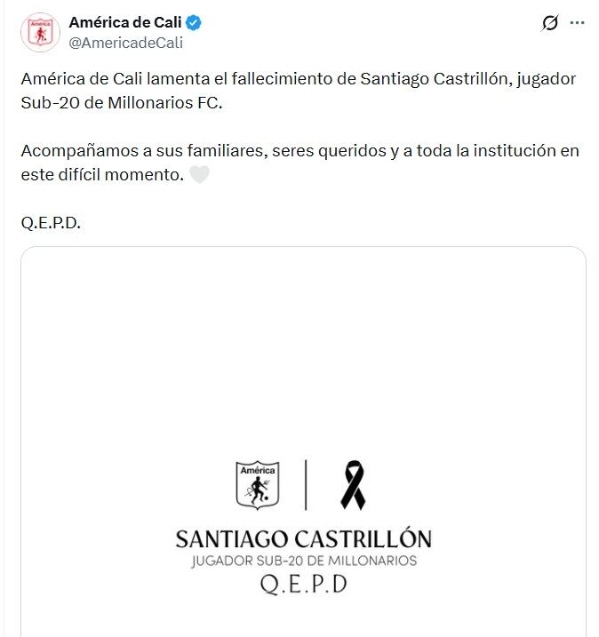 Comunicado de América de Cali.
