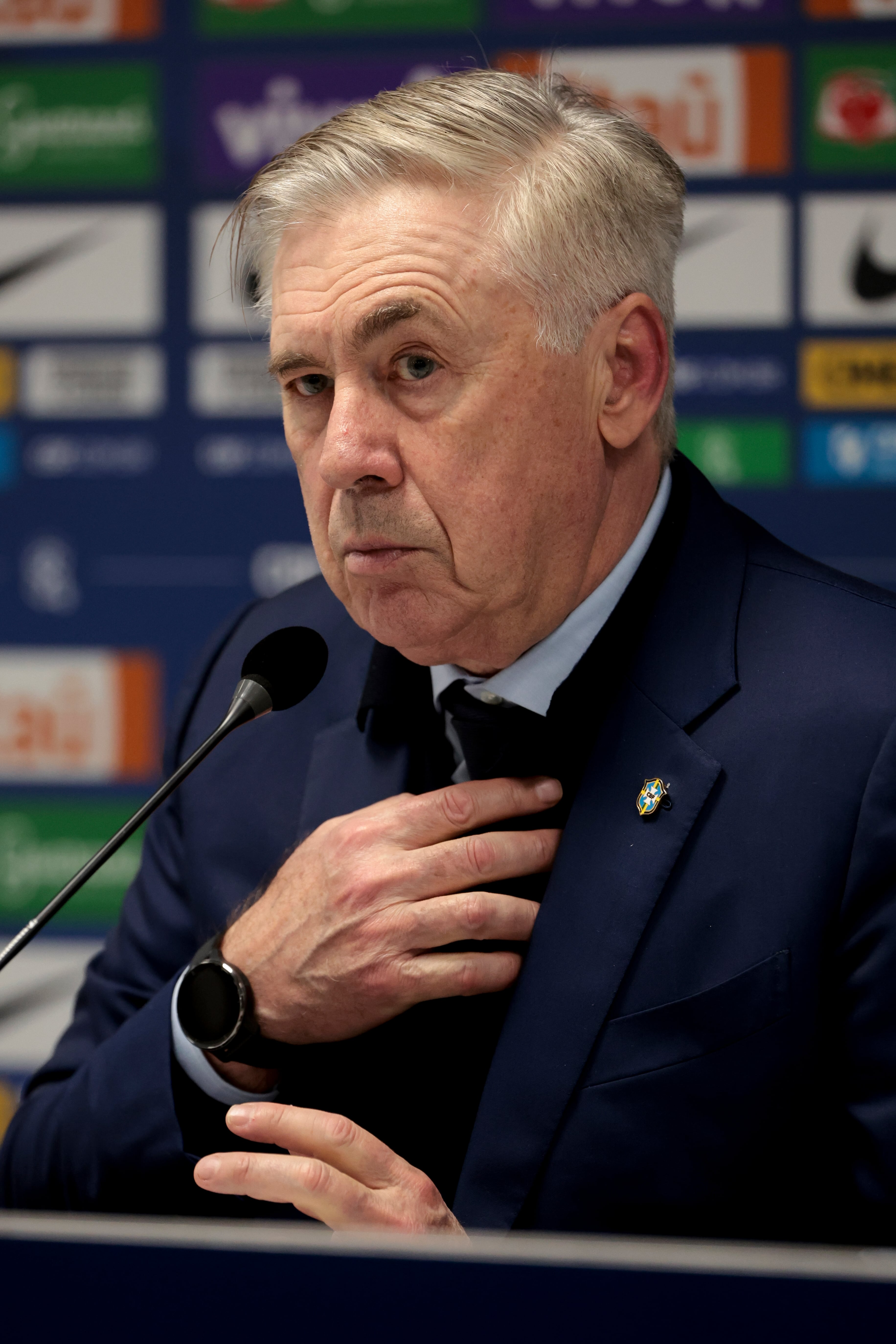 Carlo Ancelotti, técnico de Brasil