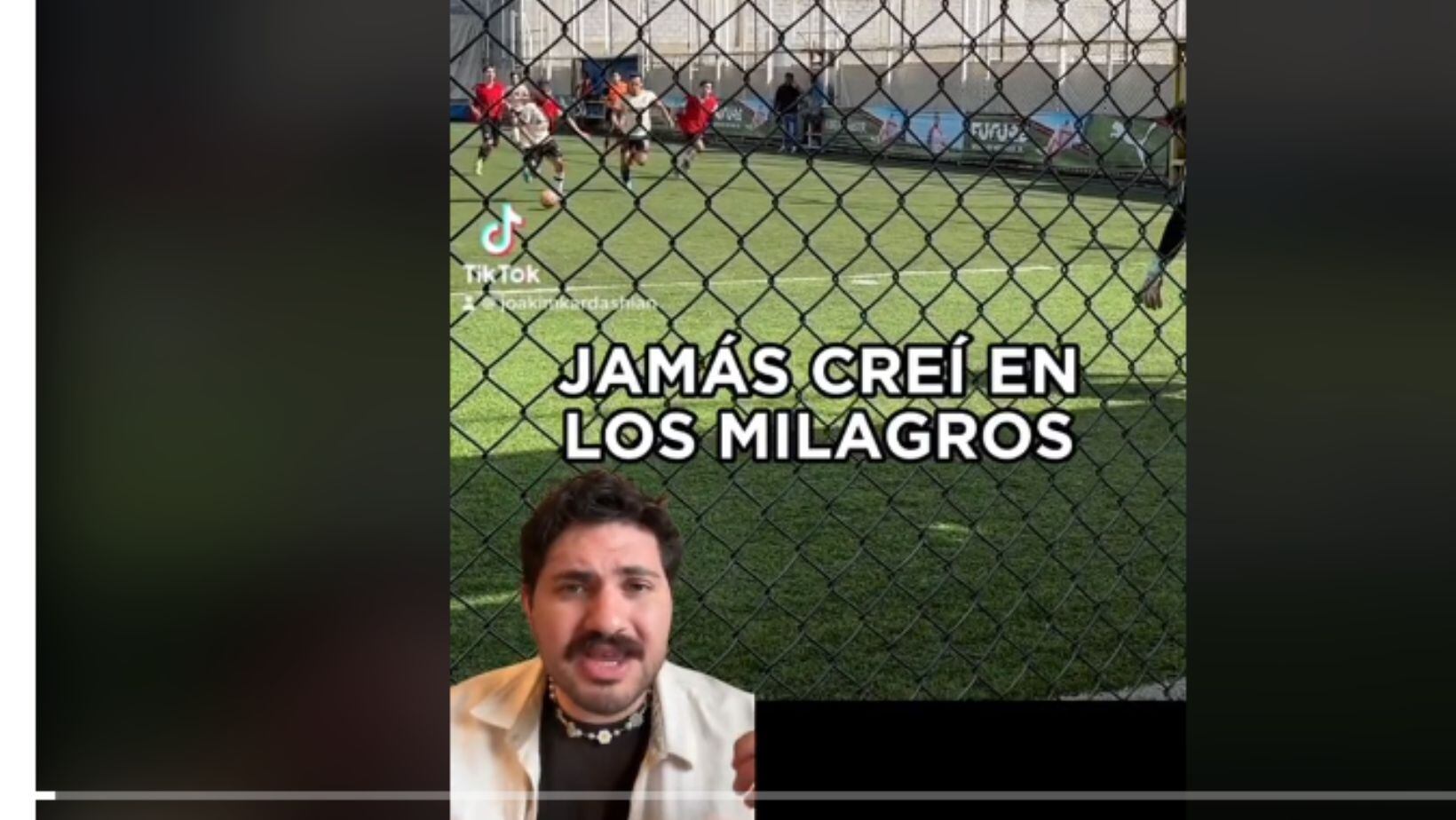Gol fantasma
Captura de pantalla video TikTok @joakimkardashian