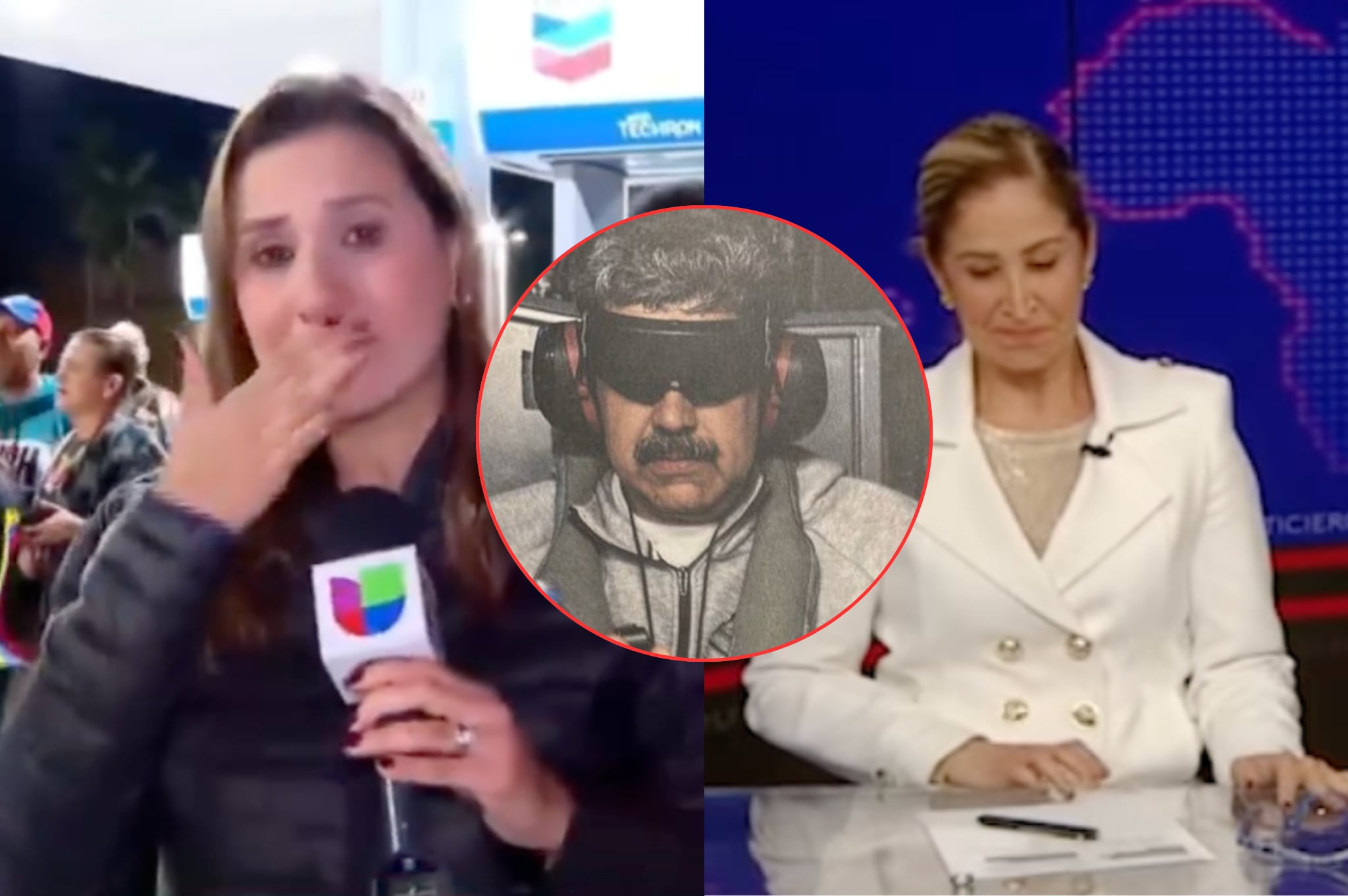 Presentadoras rompen en llanto tras conocer y confirmar captura de Nicolás Maduro.