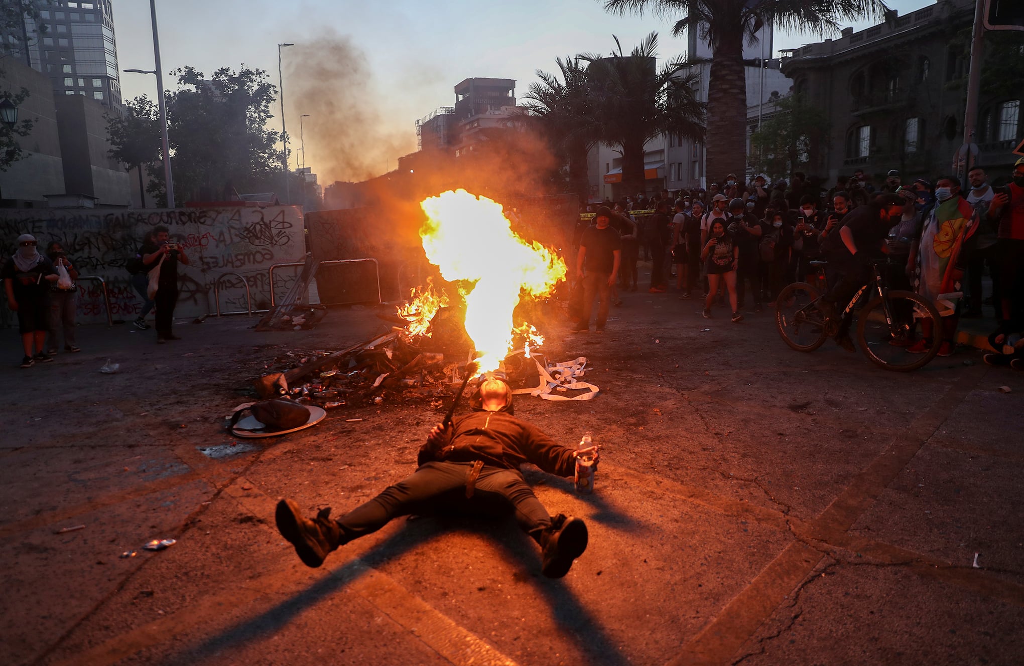 En Imágenes : Protestas en Chile por aniversario contra el gobierno