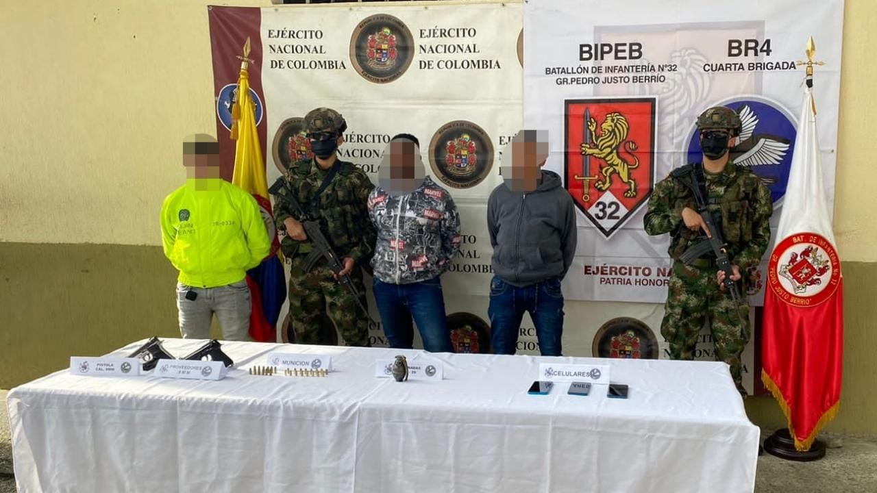 Los capturados delinquían en los municipios de Frontino y Cañasgordas.