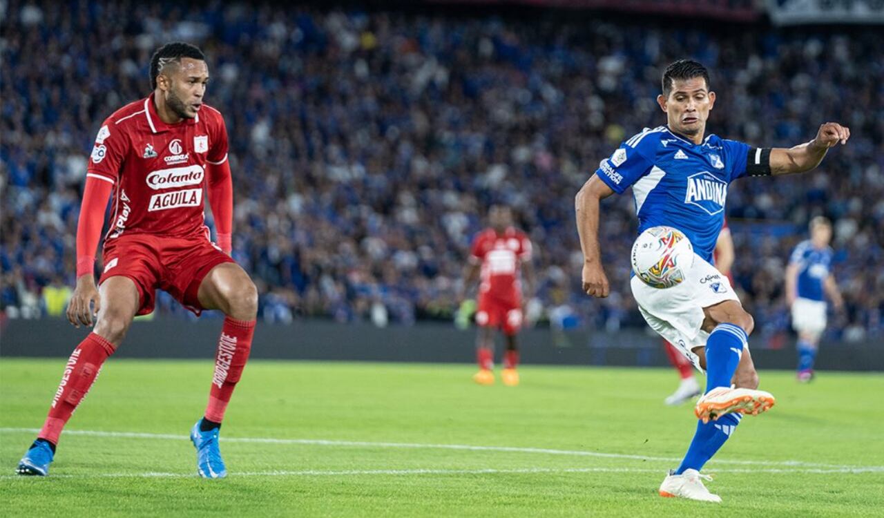 David Silva regresó al esquema titular de Millonarios para aportar ante América.